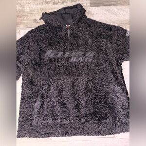 Vintage Clench Jeans Essential Sweater hoodie Furry Teddy Pullover quarter zip
